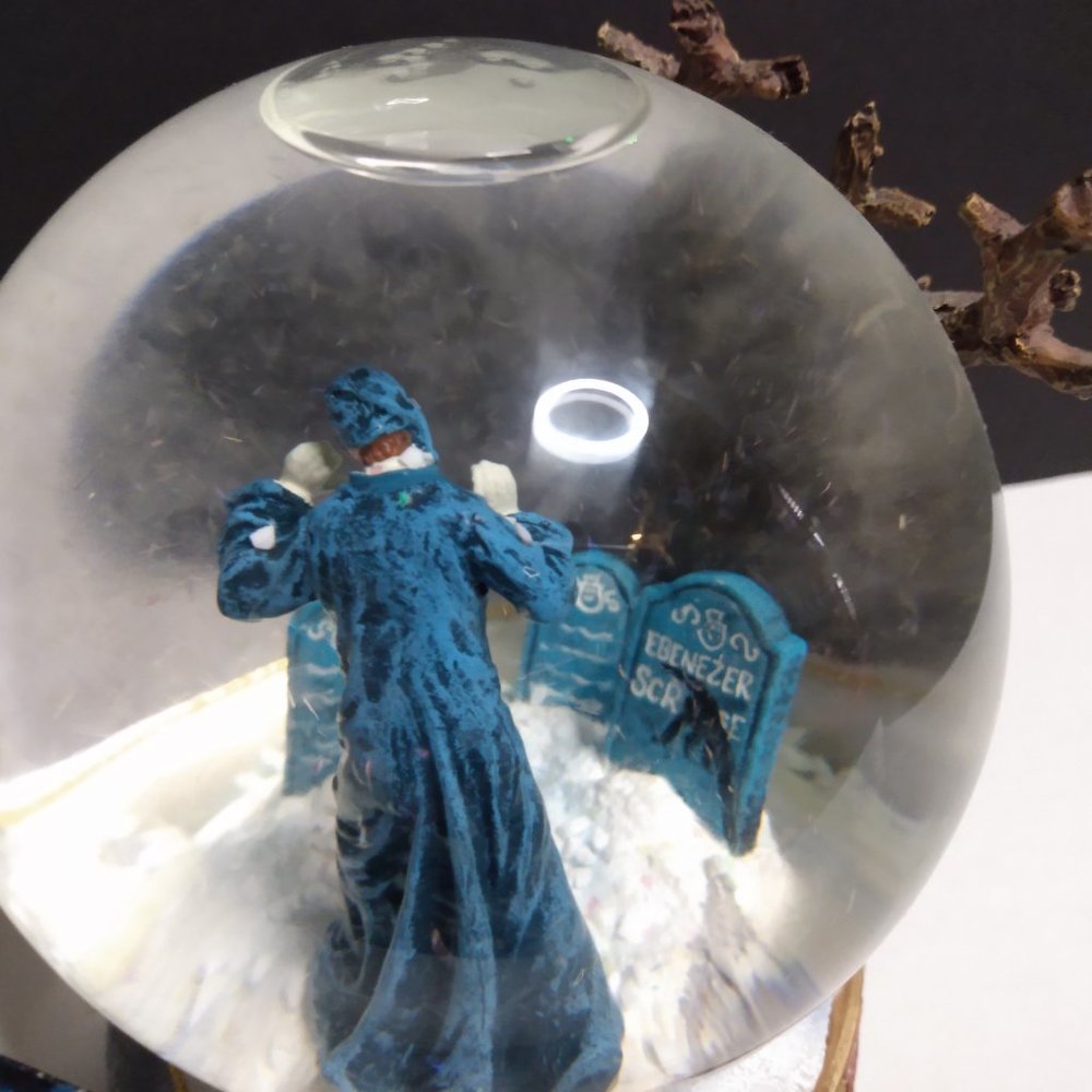 Disney's A Christmas Carol Musical Snowglobe Ghost Of Christmas Yet To Come - Picture 3 of 8
